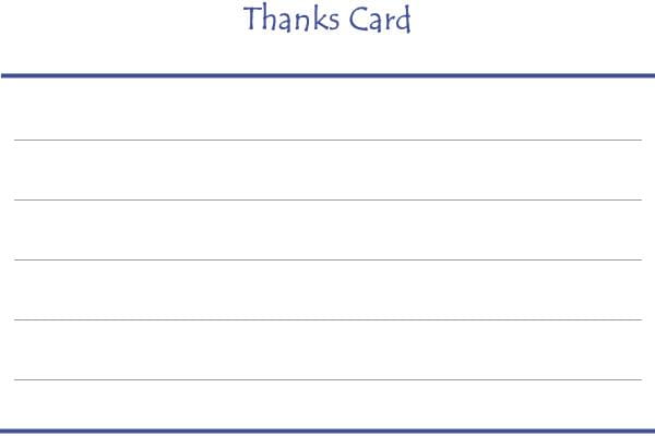サンクスカードデザイン